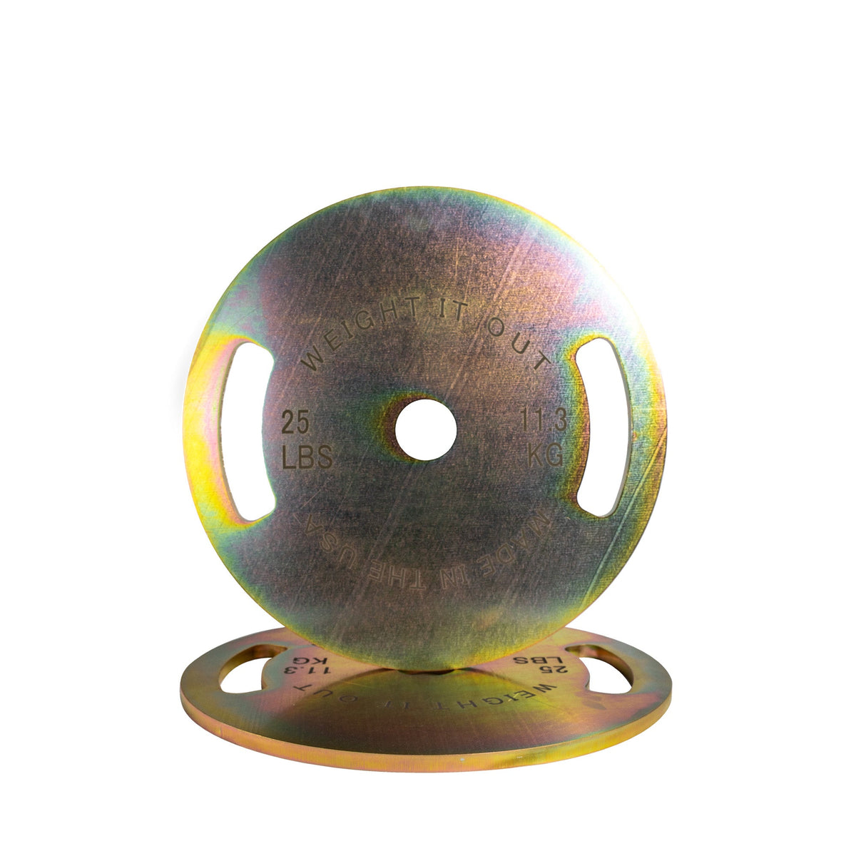 Pre-Order Only: Custom Engraved Solid Steel Calibrated Weight Plate Pairs American Made
